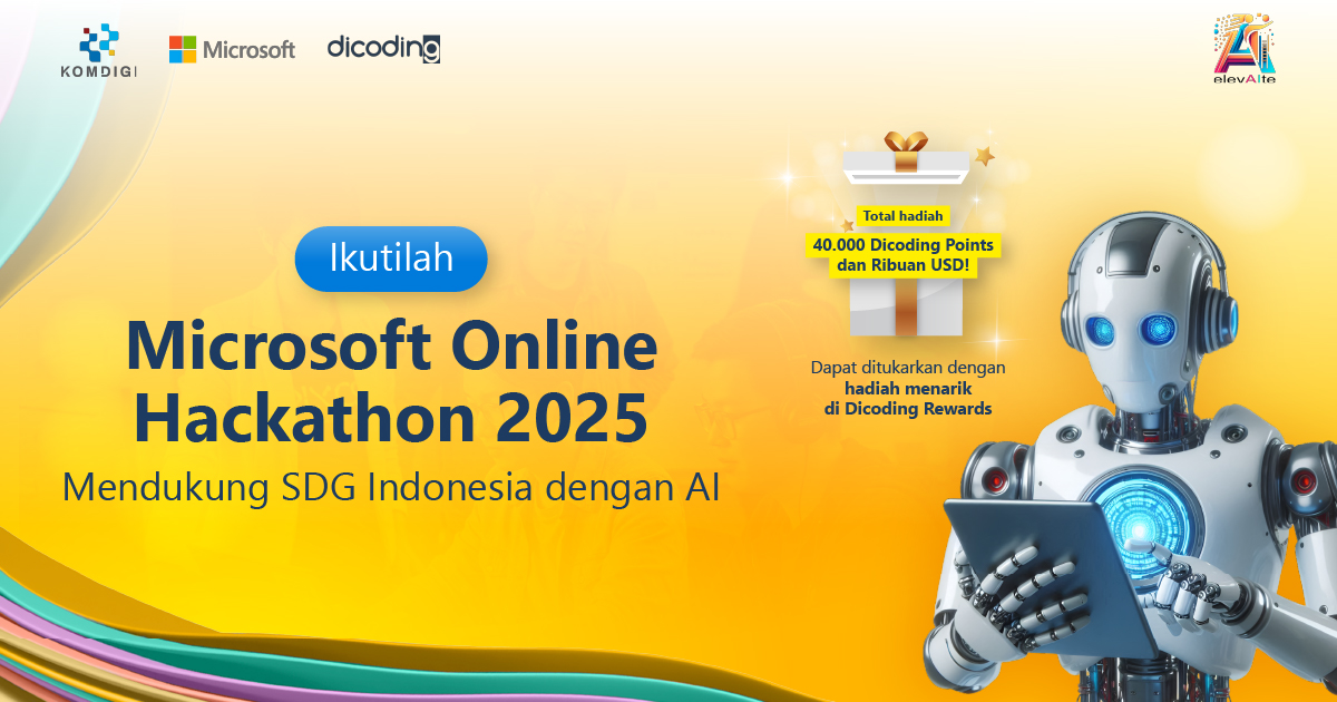 Microsoft Online Hackathon 2025 elevAIte with Dicoding Mendukung SDG Indonesia dengan AI