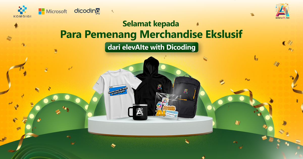 Pengumuman Pemenang Merchandise Ekslusif dari elevAIte with Dicoding