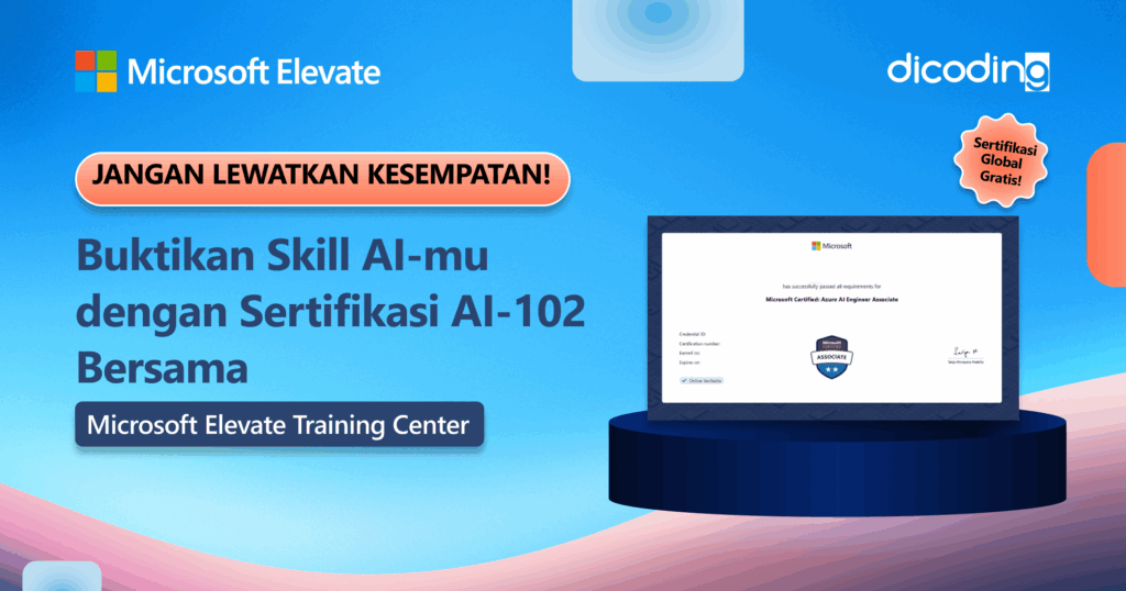 🚀 Tingkatkan Skill AI dan Raih Sertifikasi AI-102 Bersama Microsoft Elevate Training Center