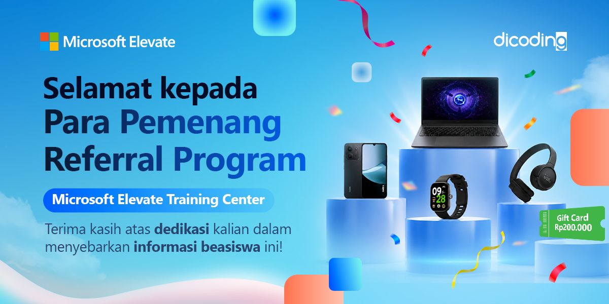 Pengumuman Pemenang Referral Program Microsoft Elevate Training Center 2026
